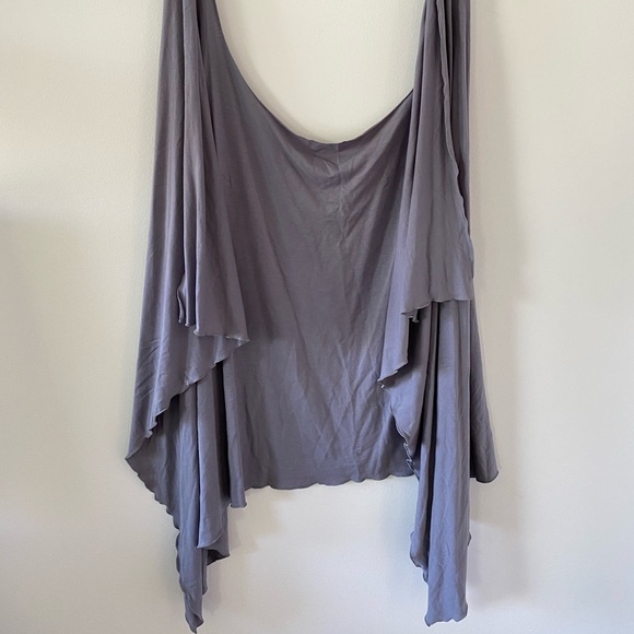 Pretty grey wrap top dress tunic - Picture 4 of 8